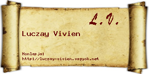 Luczay Vivien névjegykártya