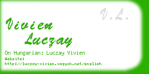 vivien luczay business card